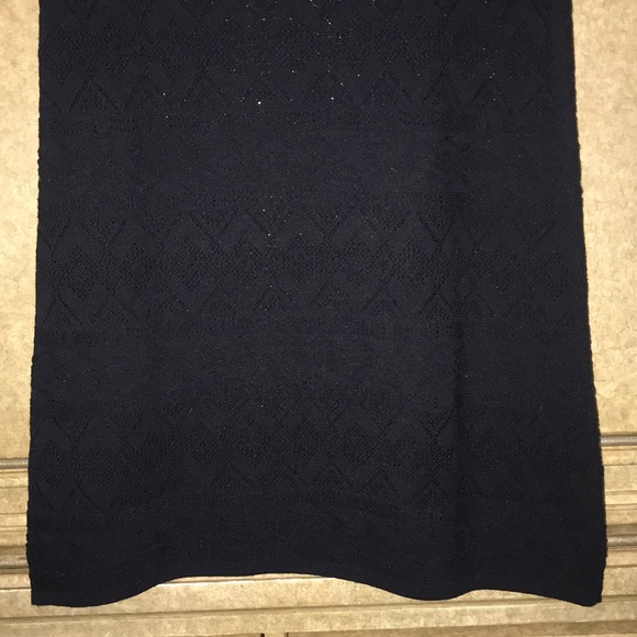 UNITED COLORS OF BENETTON BLACK CROCHETED SKIRT - Picture 8 of 10